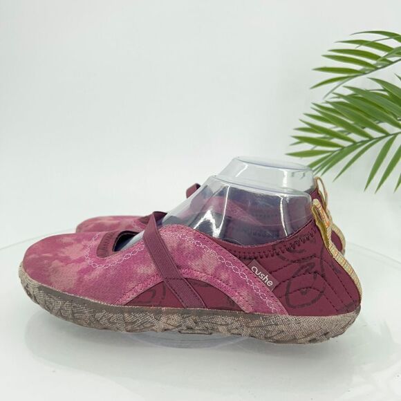 Cushe Shucoon Mary Jane Shoes Women's Size 9 Pink Purple Slip On Loafers Moc - Picture 5 of 12